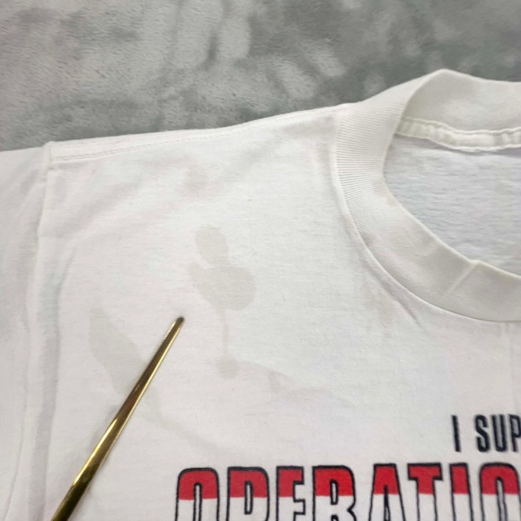 Vintage Operation Desert Storm Eagle T Shirt Men's Large 20x25 Graphic Tee USA - Picture 11 of 14